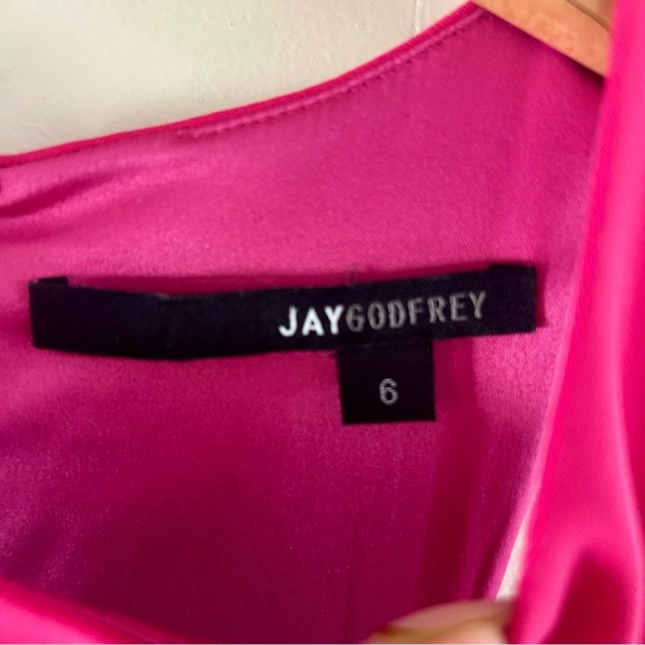 Jay Godfrey‎ Fearless Cut Out Gown in Pink sz 6 - Picture 3 of 4